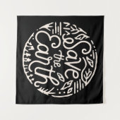 De aarde redden wandkleed (Voorkant (horizontaal))