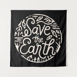 De aarde redden wandkleed