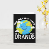 De Aarde reinigen met de niet-Uranus Funny Earth D Kaart (Gele Bloem)