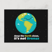De aarde schoon houden briefkaart (Voorkant)