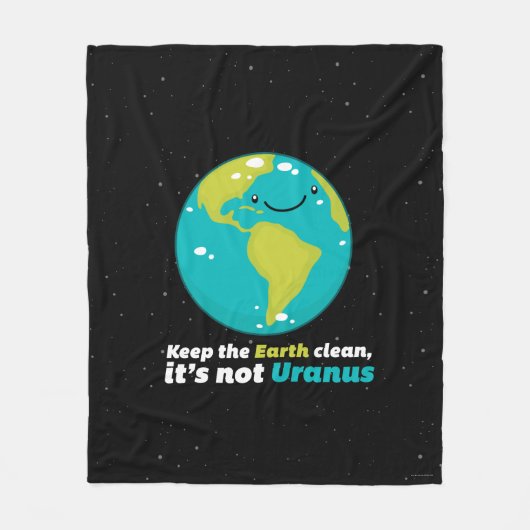 De aarde schoon houden fleece deken (Voorkant)