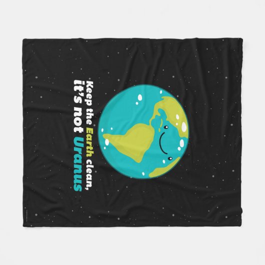 De aarde schoon houden fleece deken (Voorkant (Horizontaal))