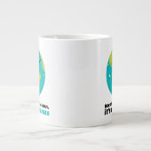 De aarde schoon houden grote koffiekop (Voorkant)