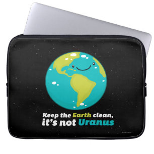 De aarde schoon houden laptop sleeve