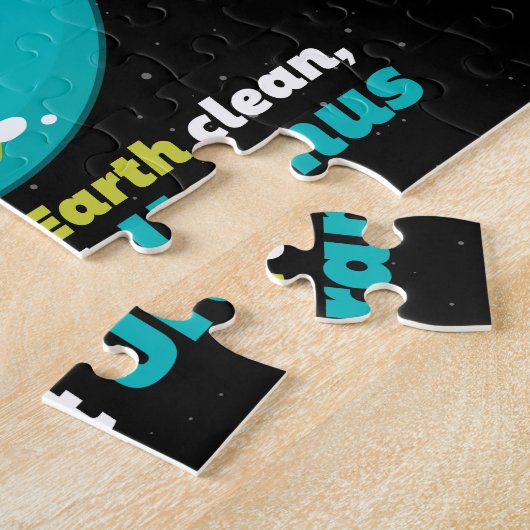 De aarde schoon houden legpuzzel (Zijkant)