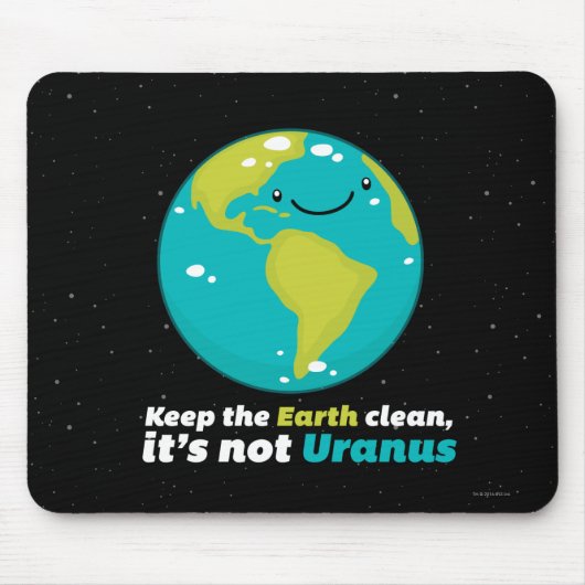 De aarde schoon houden muismat (Voorkant)