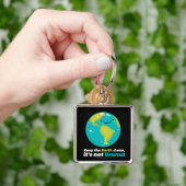 De aarde schoon houden sleutelhanger (Hand)