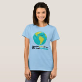 De aarde schoon houden t-shirt (Voorkant volledig)
