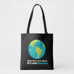 De aarde schoon houden tote bag
