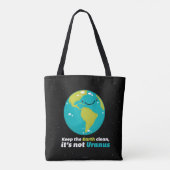 De aarde schoon houden tote bag (Achterkant)
