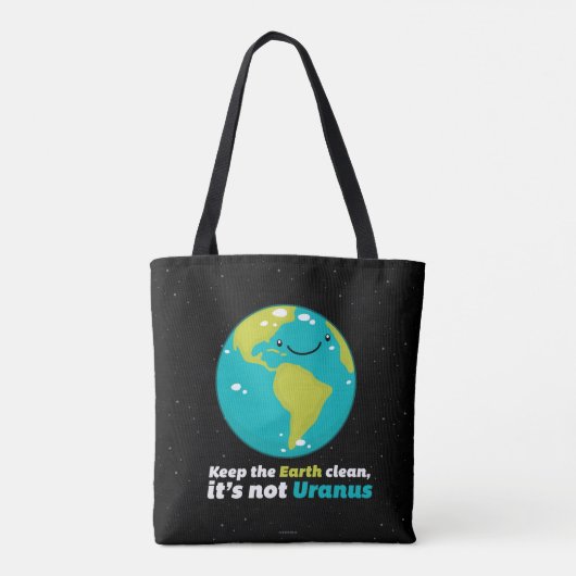 De aarde schoon houden tote bag (Achterkant)