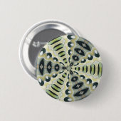 De aarde stemt Symmetrische Caleidoscoop Ronde Button 5,7 Cm (Voorkant /achterkant)