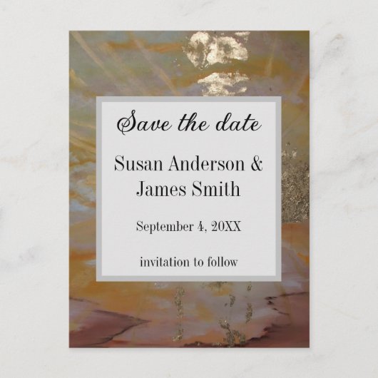 De aarde van de begroting kleuren Abstract goud sp Briefkaart (Voorkant)