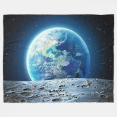 DE AARDE vanaf de MAAN Fleece Deken (Voorkant (Horizontaal))