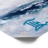 De aarde vanaf een draaiende hoogte poster (Hoek)