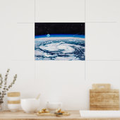 De aarde vanaf een draaiende hoogte: Print (Keuken)