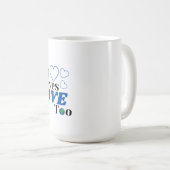 De aarde verdient liefde te Vrouw Koffiemok (Voorkant rechts)