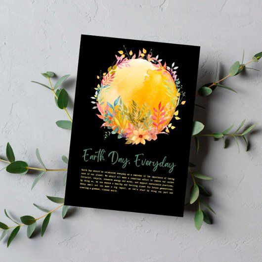 De aarde wordt elke dag weer beschermd briefkaart