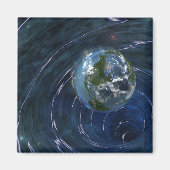 De aarde zit in de problemen magneet (Voorkant)