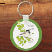 De AARDE zonder ART is alleen "EH!" Chickadee Sleutelhanger (Voorkant)