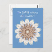 De AARDE zonder ART is alleen EH. Citaat Briefkaart (Voorkant / Achterkant)