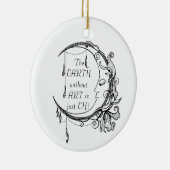 De Aarde zonder Kunst enkel EH Inspirerend Citaat Keramisch Ornament (Rechts)