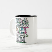 De aarde zonder kunst is alleen EH Tweekleurige Koffiemok (Voorkant links)