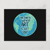 De Aarde zonder kunst is gewoon Briefkaart (Voorkant)