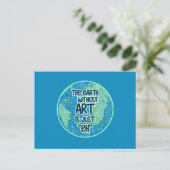 De Aarde zonder kunst is gewoon Briefkaart (Staand voorkant)