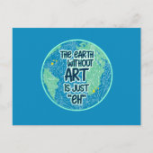 De Aarde zonder kunst is gewoon Briefkaart (Voorkant)