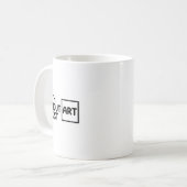 De aarde zonder kunst is gewoon de kunst van Earth Koffiemok (Voorkant links)