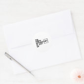 De aarde zonder kunst is gewoon de kunst van Earth Ronde Sticker (Envelop)