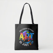 De Aarde zonder kunst is gewoon EH Tote Bag (Voorkant)
