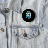 De Aarde zonder kunst is gewoon Ronde Button 5,7 Cm (In situ)