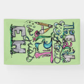 De aarde zonder kunst is maar de kunst van de EH-k Spandoek (Horizontaal)