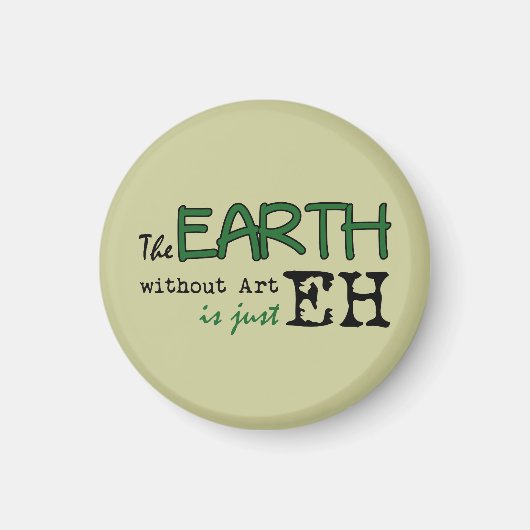 De aarde zonder kunst magneet (Voorkant)