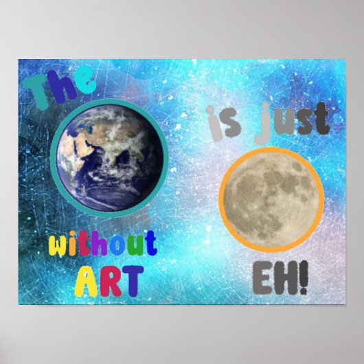 De aarde zonder kunst, poster (Voorkant)