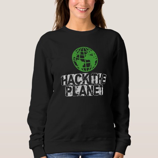 De aardebeveiliging van de planeet hacken en Cadea Trui (Voorkant)
