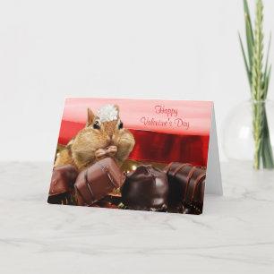 De Aardeekhoorn van Valentijn Feestdagen Kaart