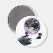 De aardmagneet op peil houden magneet (Voorkant / Achterkant)