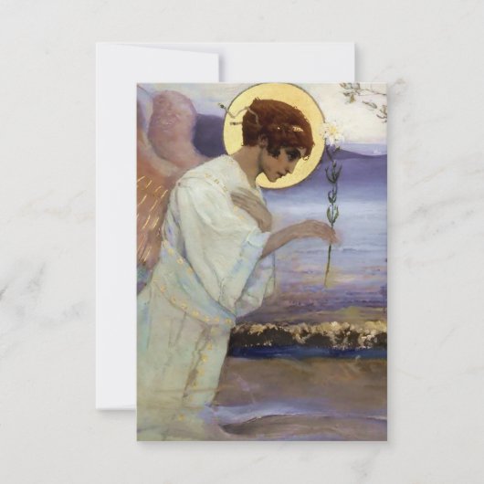 “De aartsengel Gabriël” door Mikhail Nesterov Bedankkaart (Voorkant)