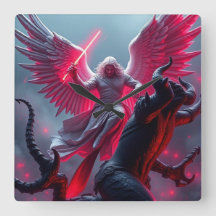 De aartsengel Michaël doodt de draakmuur