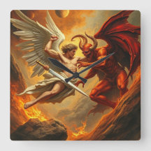 De aartsengel Michaël doodt de duivelsklok