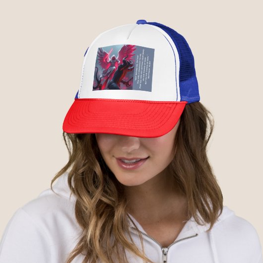 De aartsengel Michaël doodt de hoed van Satan Truc Trucker Pet (In situ)