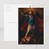 De aartsengel Michaël door Cavaliere d'Arpino Briefkaart (Voorkant / Achterkant)
