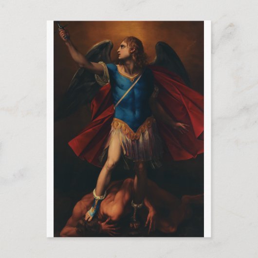 De aartsengel Michaël door Cavaliere d'Arpino Briefkaart (Voorkant)