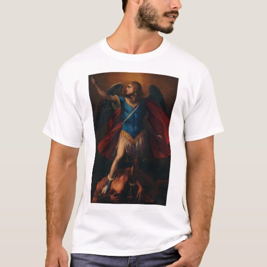 De aartsengel Michaël door Cavaliere d'Arpino T-shirt (Voorkant)