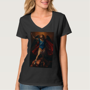 De aartsengel Michaël door Cavaliere d'Arpino T-shirt