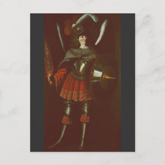 De aartsengel Michaël door Francisco de Zurbarán Briefkaart (Voorkant)