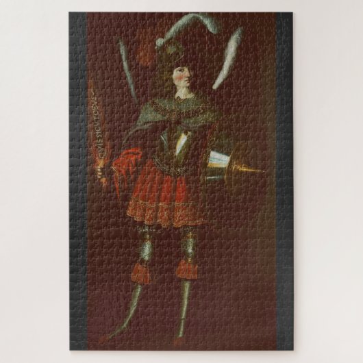 De aartsengel Michaël door Francisco de Zurbarán Legpuzzel (Verticaal)